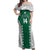 Custom Hawaii Volleyball Off Shoulder Maxi Dress Hawaiian Kakau Pattern