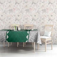 Custom Hawaii Volleyball Tablecloth Hawaiian Kakau Pattern