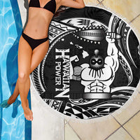 Black Hawaii Ikaika Warrior Beach Blanket Hawaiian Power