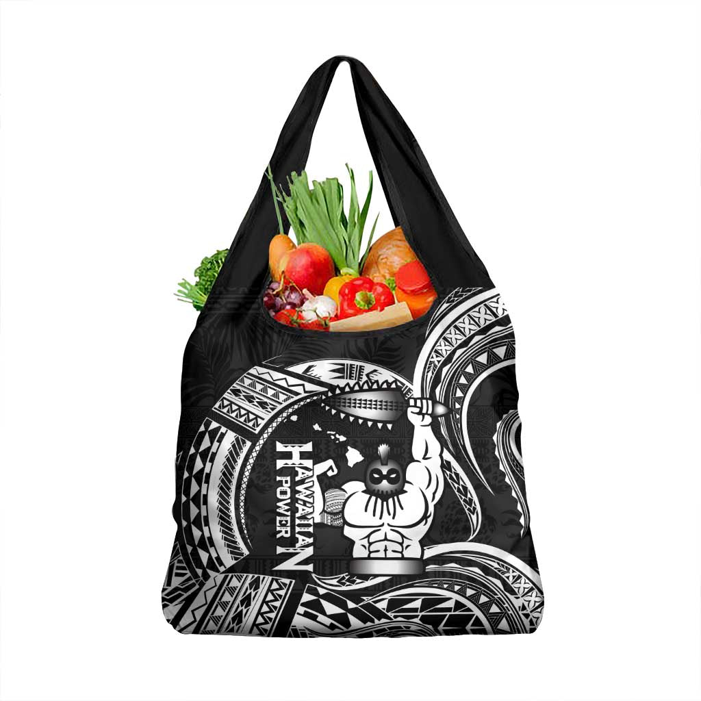 Black Hawaii Ikaika Warrior Grocery Bag Hawaiian Power