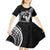 Black Hawaii Ikaika Warrior Kid Short Sleeve Dress Hawaiian Power