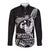 Black Hawaii Ikaika Warrior Long Sleeve Button Shirt Hawaiian Power