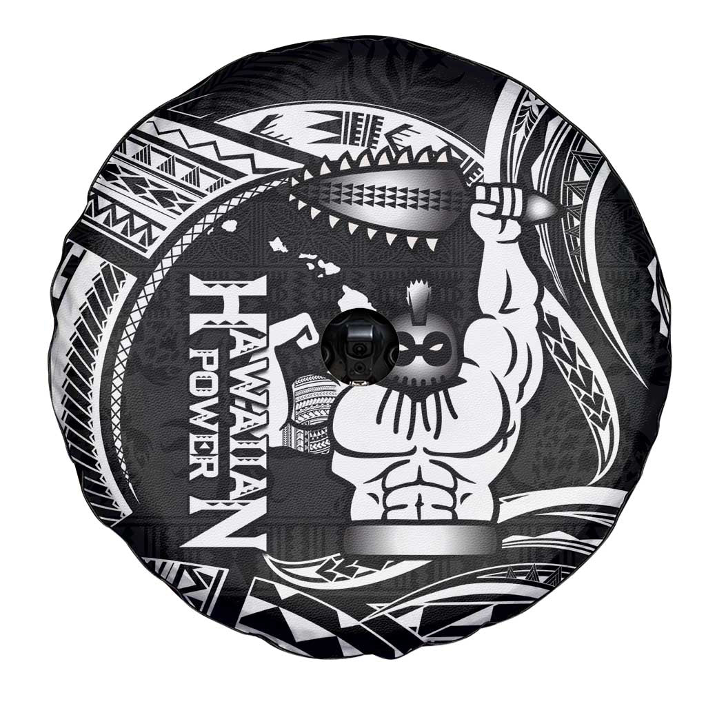 Black Hawaii Ikaika Warrior Spare Tire Cover Hawaiian Power