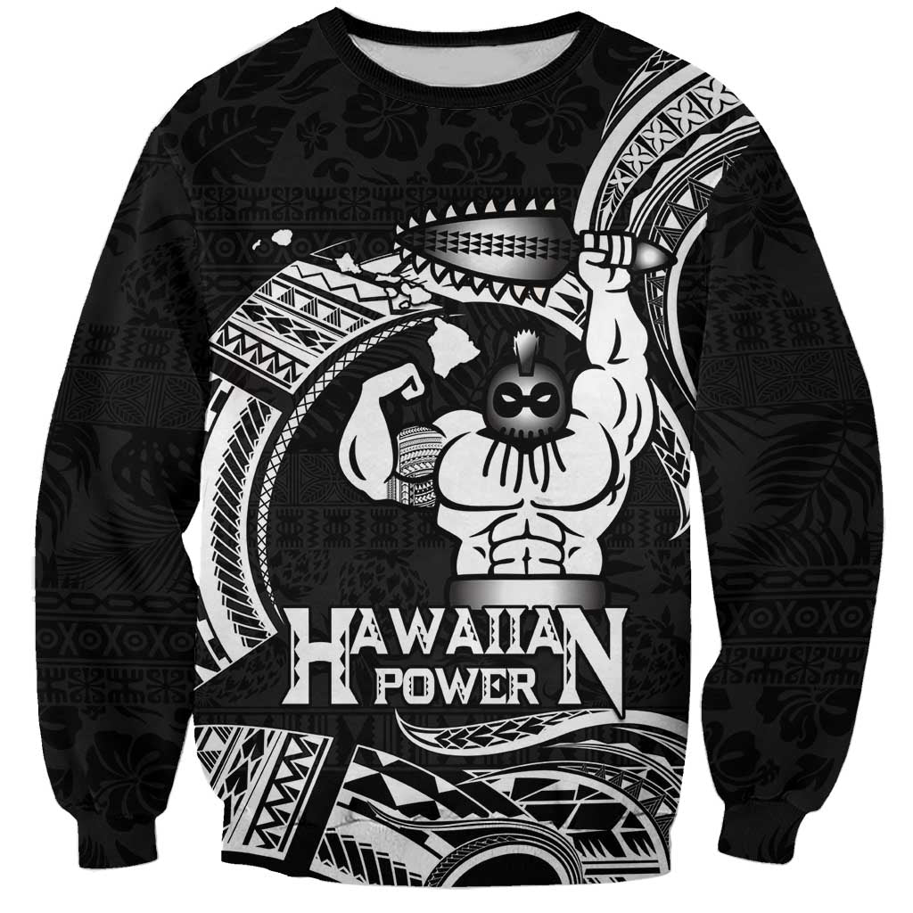 Black Hawaii Ikaika Warrior Sweatshirt Hawaiian Power