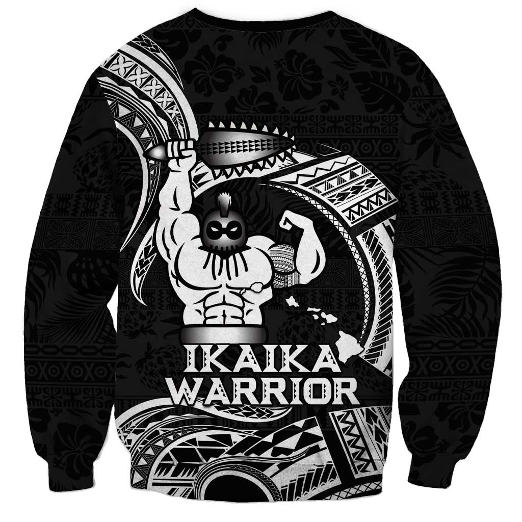 Black Hawaii Ikaika Warrior Sweatshirt Hawaiian Power
