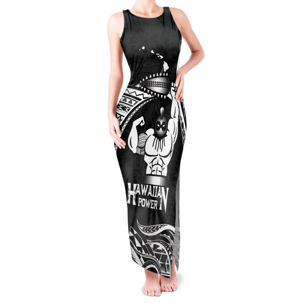 Black Hawaii Ikaika Warrior Tank Maxi Dress Hawaiian Power