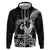 Black Hawaii Ikaika Warrior Zip Hoodie Hawaiian Power