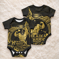 Gold Hawaii Ikaika Warrior Baby Onesie Hawaiian Power LT14 - Polynesian Pride