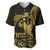 Gold Hawaii Ikaika Warrior Baseball Jersey Hawaiian Power