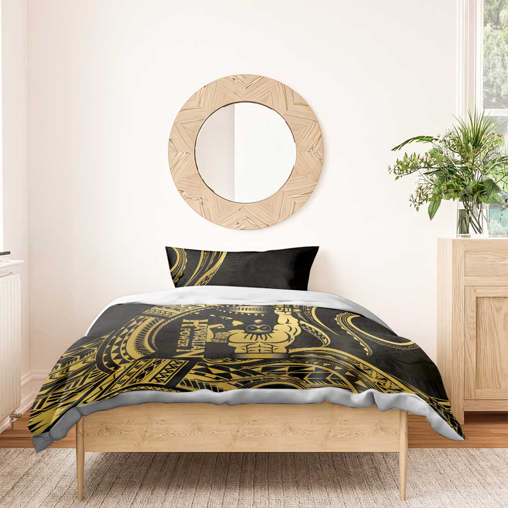 Gold Hawaii Ikaika Warrior Bedding Set Hawaiian Power