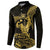 Gold Hawaii Ikaika Warrior Button Sweatshirt Hawaiian Power