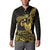 Gold Hawaii Ikaika Warrior Button Sweatshirt Hawaiian Power