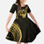 Gold Hawaii Ikaika Warrior Family Matching Mermaid Dress and Hawaiian Shirt Hawaiian Power