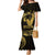 Gold Hawaii Ikaika Warrior Family Matching Mermaid Dress and Hawaiian Shirt Hawaiian Power