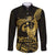 Gold Hawaii Ikaika Warrior Family Matching Short Sleeve Bodycon Dress and Hawaiian Shirt Hawaiian Power