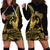 Gold Hawaii Ikaika Warrior Hoodie Dress Hawaiian Power