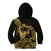 Gold Hawaii Ikaika Warrior Kid Hoodie Hawaiian Power