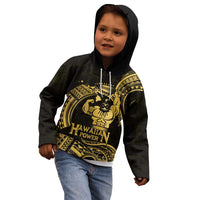 Gold Hawaii Ikaika Warrior Kid Hoodie Hawaiian Power