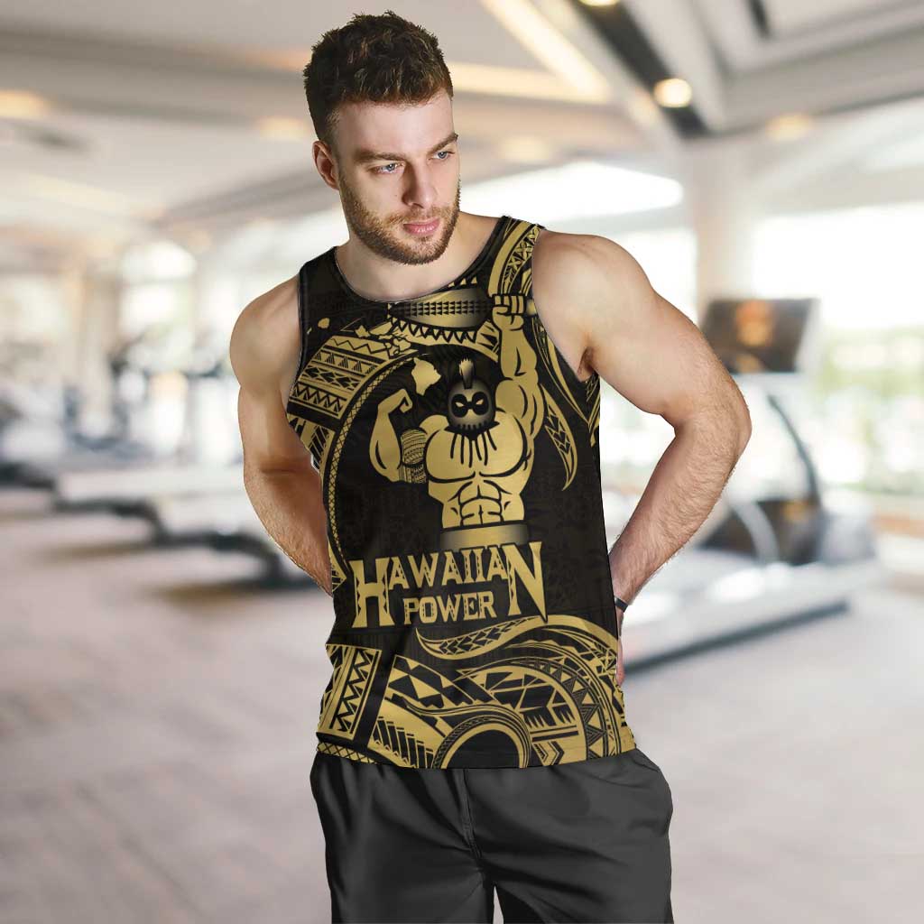 Gold Hawaii Ikaika Warrior Men Tank Top Hawaiian Power