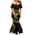 Gold Hawaii Ikaika Warrior Mermaid Dress Hawaiian Power