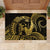 Gold Hawaii Ikaika Warrior Rubber Doormat Hawaiian Power