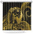 Gold Hawaii Ikaika Warrior Shower Curtain Hawaiian Power