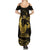 Gold Hawaii Ikaika Warrior Summer Maxi Dress Hawaiian Power