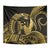 Gold Hawaii Ikaika Warrior Tapestry Hawaiian Power