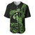 Green Hawaii Ikaika Warrior Baseball Jersey Hawaiian Power