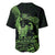 Green Hawaii Ikaika Warrior Baseball Jersey Hawaiian Power