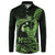 Green Hawaii Ikaika Warrior Button Sweatshirt Hawaiian Power