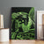 Green Hawaii Ikaika Warrior Canvas Wall Art Hawaiian Power