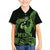 Green Hawaii Ikaika Warrior Family Matching Long Sleeve Bodycon Dress and Hawaiian Shirt Hawaiian Power