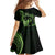 Green Hawaii Ikaika Warrior Family Matching Mermaid Dress and Hawaiian Shirt Hawaiian Power