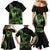Green Hawaii Ikaika Warrior Family Matching Mermaid Dress and Hawaiian Shirt Hawaiian Power