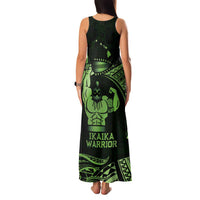 Green Hawaii Ikaika Warrior Family Matching Tank Maxi Dress and Hawaiian Shirt Hawaiian Power