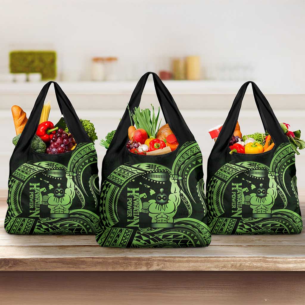 Green Hawaii Ikaika Warrior Grocery Bag Hawaiian Power