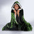 Green Hawaii Ikaika Warrior Hooded Blanket Hawaiian Power