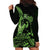 Green Hawaii Ikaika Warrior Hoodie Dress Hawaiian Power