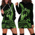 Green Hawaii Ikaika Warrior Hoodie Dress Hawaiian Power