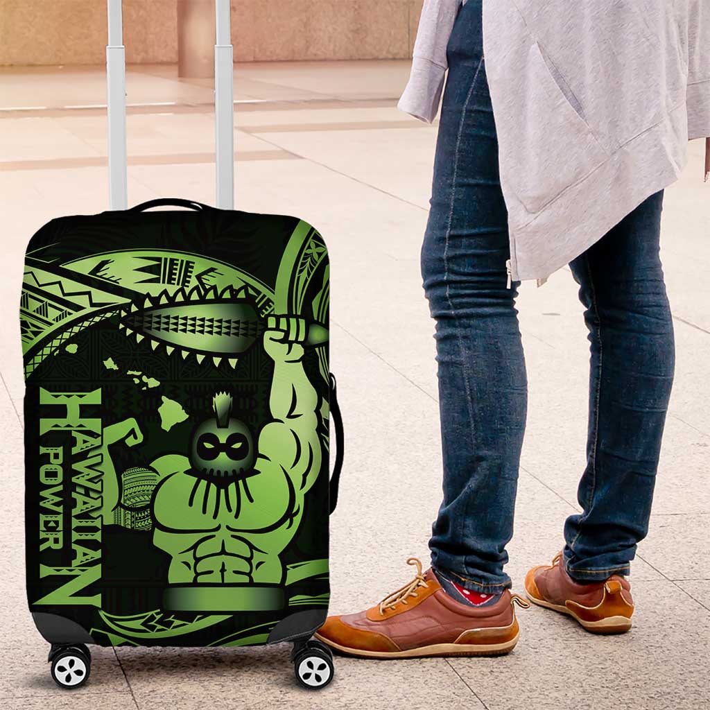 Green Hawaii Ikaika Warrior Luggage Cover Hawaiian Power