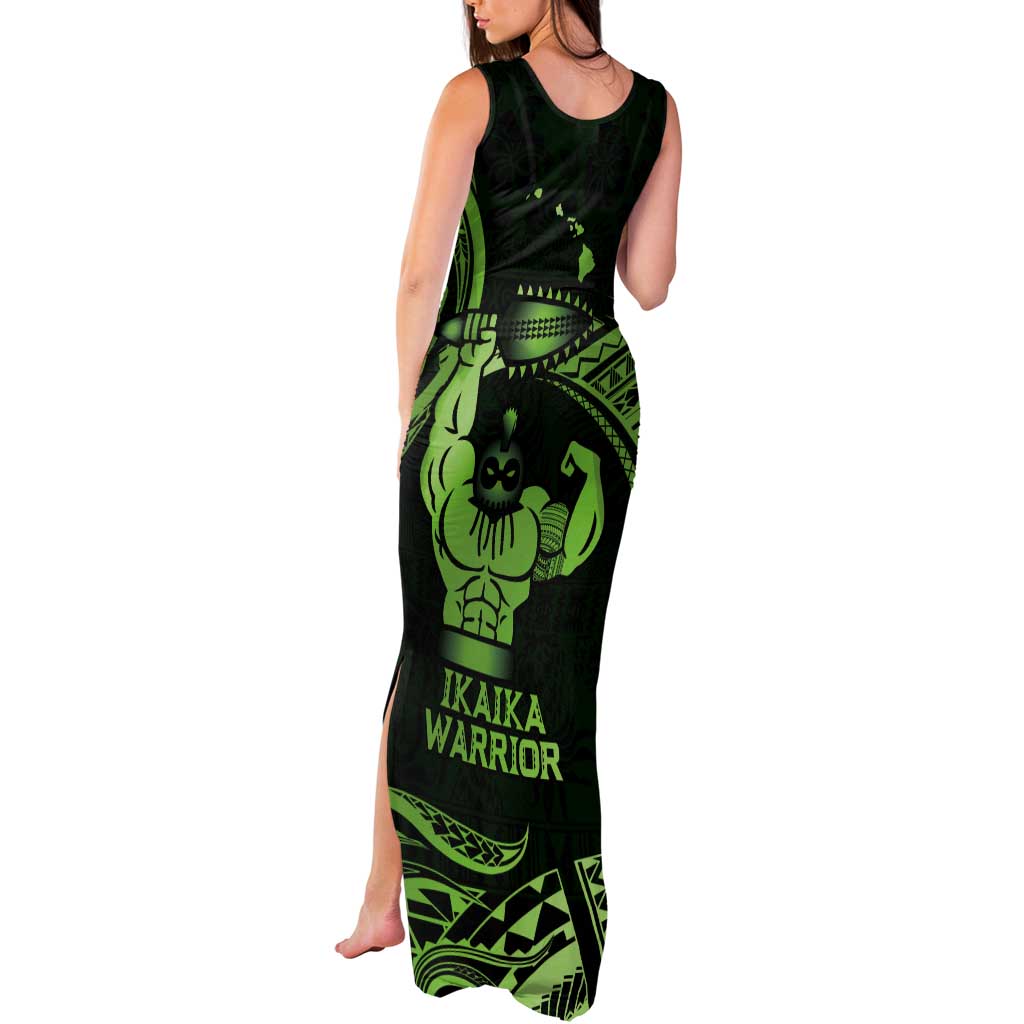Green Hawaii Ikaika Warrior Tank Maxi Dress Hawaiian Power