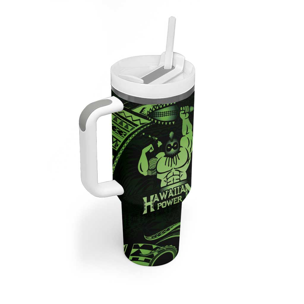 Green Hawaii Ikaika Warrior Tumbler With Handle Hawaiian Power