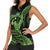 Green Hawaii Ikaika Warrior Women Sleeveless Polo Shirt Hawaiian Power