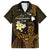 Personalised Hawaii King Kamehameha Day Hawaiian Shirt Plumeria With Kakau Pattern - Gold