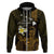 Personalised Hawaii King Kamehameha Day Hoodie Plumeria With Kakau Pattern - Gold