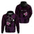 Personalised Hawaii King Kamehameha Day Hoodie Plumeria With Kakau Pattern - Purple