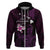 Personalised Hawaii King Kamehameha Day Hoodie Plumeria With Kakau Pattern - Purple