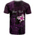 Personalised Hawaii King Kamehameha Day T Shirt Plumeria With Kakau Pattern - Purple