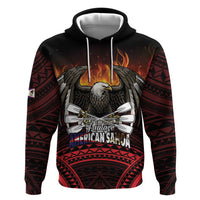 Fautasi Race Day American Samoa Hoodie Bald Eagle Polynesian Tattoo
